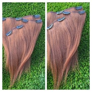 🆕️ Brand NEW 10 INCHES 3 pcs 100% Real Hair clip in set